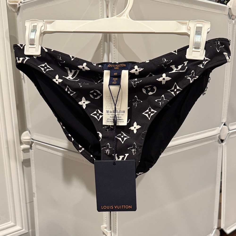 Louis Vuitton Black & White Monogram bikini bottom